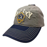 Los Angeles Galaxy Adidas Gray Adj. Relaxed Slouch Strapback Baseball Hat Cap - Sporting Up