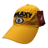 Los Angeles Galaxy Adidas Yellow Adj. Relaxed Slouch Strapback Baseball Hat - Sporting Up