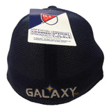 Los Angeles Galaxy Adidas FitMax70 Navy Mesh Structured Fitted Baseball Hat - Sporting Up