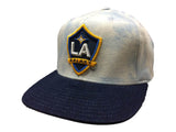 Los Angeles Galaxy Adidas Acid Wash Denim Structured Snapback Flat Bill Hat - Sporting Up