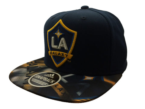 Los Angeles Galaxy adidas marine dégradé logo structuré snapback flat bill hat - sporting up