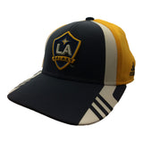 Los Angeles Galaxy Adidas Blue Yellow Adj Structured Strapback Golf Hat Cap - Sporting Up