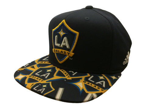 Los Angeles Galaxy adidas Multiple Logo Structured Snapback Flat Bill Hat Cap – sportlich