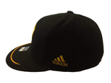 Los Angeles Galaxy Adidas FitMax 70 Black Structured Fitted Flat Bill Hat (S/M) - Sporting Up