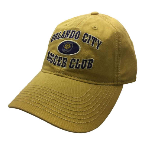 Orlando city sc adidas gorra de béisbol amarilla relajada slouch adj strapback - sporting up