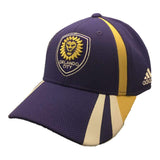 Orlando City SC Adidas Purple Structured Adjustable Strapback Baseball Hat Cap - Sporting Up