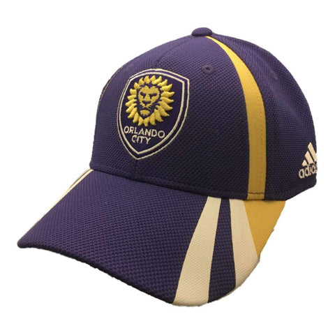 Shop Orlando City SC Adidas Purple Structured Adjustable Strapback Baseball Hat Cap - Sporting Up