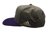 Orlando City SC Adidas Gray Nylon Adj Structured Flat Bill Snapback Hat Cap - Sporting Up