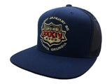 2000 Super Bowl XXXIV Atlanta Georgia Mitchell & Ness Blue Mesh Snapback Hat Cap - Sporting Up