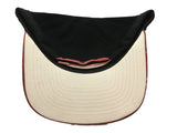 Miami heat adidas svart abstrakt mönster strukturerad strapback platt bill hatt keps - sportig upp
