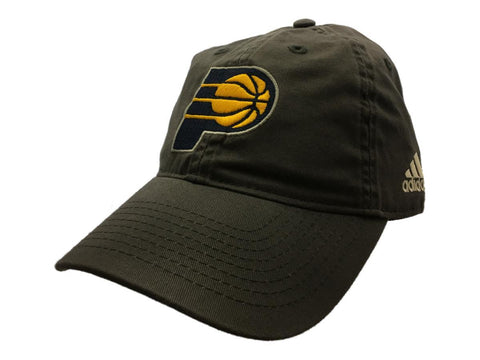 Shop Indiana Pacers Adidas Gray Relaxed Slouch Adj. Strapback Baseball Hat Cap - Sporting Up