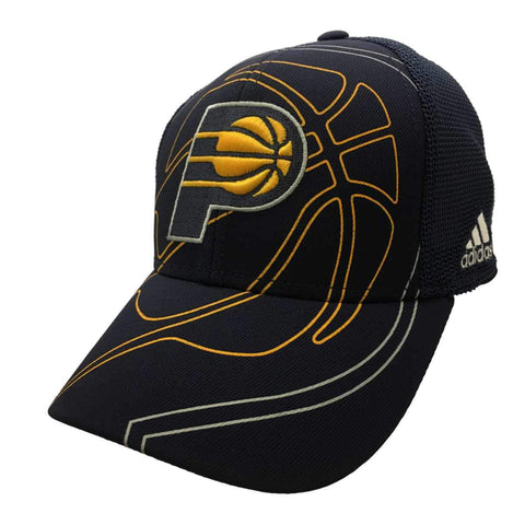 Boutique Indiana Pacers Adidas Fitmax 70 Casquette de baseball structurée en maille marine (S/M) - Sporting Up
