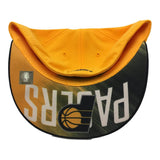 Indiana Pacers adidas Fitmax 70 gelbe, strukturierte, taillierte Flat Bill Hat Cap (S/M) – sportlich