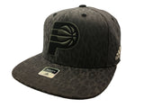 Indiana Pacers Adidas WOMENS Gray Cheetah Print Adj. Snapback Flat Bill Hat Cap - Sporting Up