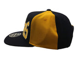 Indiana Pacers Adidas Navy Yellow Panel Structured Snapback Flat Bill Hat Cap - Sporting Up