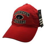 Gorra de béisbol con correa ajustable y relajada roja de los Washington Wizards adidas - sporting up