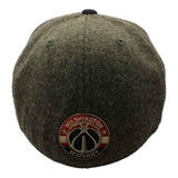 Washington Wizards Adidas FitMax 70 Gray Retro Fitted Flat Bill Hat Cap (S/M) - Sporting Up