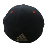 Washington Wizards Adidas SuperFlex Navy Fitted Rounded Flat Bill Hat Cap (S/M) - Sporting Up