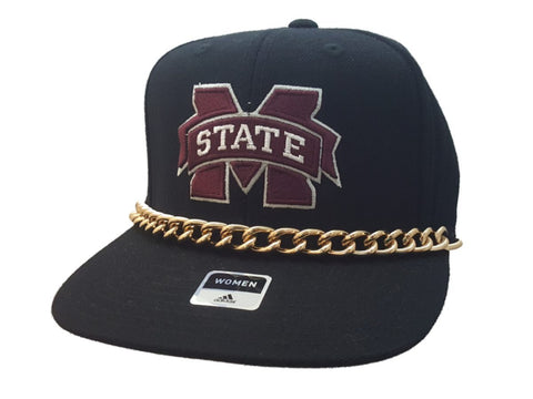 Shop Mississippi State Bulldogs Adidas WOMENS Gold Chain Snapback Flat Bill Hat Cap - Sporting Up