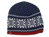Washington Wizards Adidas Snowflake Pattern Thick Knit Skull Beanie Hat Cap - Sporting Up