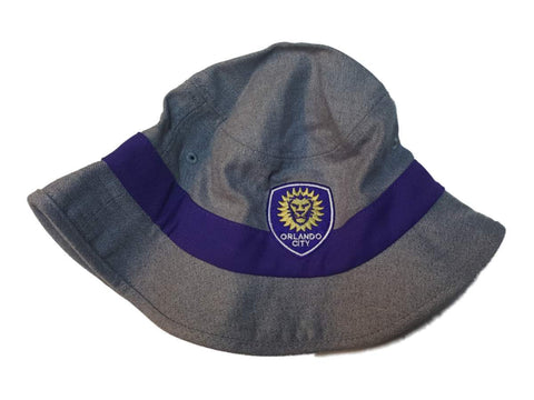 Shop Orlando City SC Adidas Gray and Purple Acrylic Blend Bucket Hat Cap (S/M) - Sporting Up