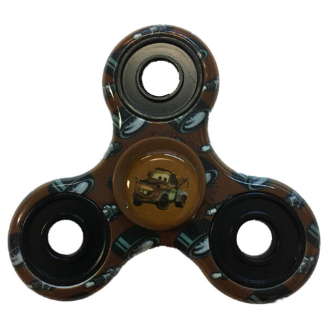 Mater "Cars 3" Disney Three Way Diztracto Printed Fidget Hand Spinner - Sporting Up
