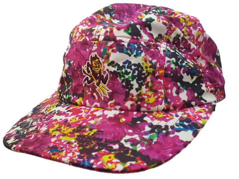 Shop Arizona State Sun Devils Adidas Climalite WOMENS Pink Floral Adj Panel Hat Cap - Sporting Up