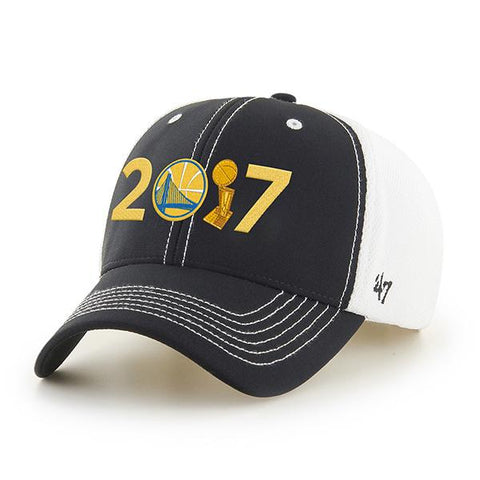 Shop Golden State Warriors 47 Brand 2017  Finals Champs "2017" Trophy Mesh Hat Cap - Sporting Up