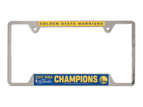 Golden State Warriors 2017  Finals Champions Metal License Plate Frame - Sporting Up