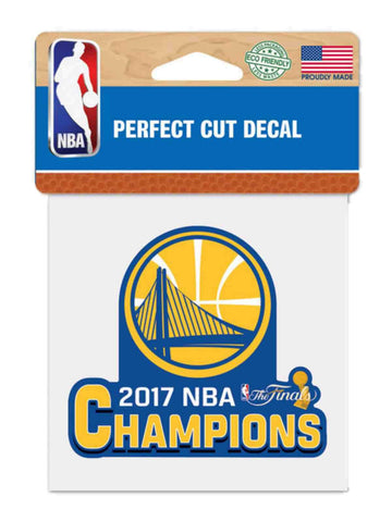 Golden State Warriors 2017 Finals Champions Perfect Cut Dekal (4"x4") - Sporting Up