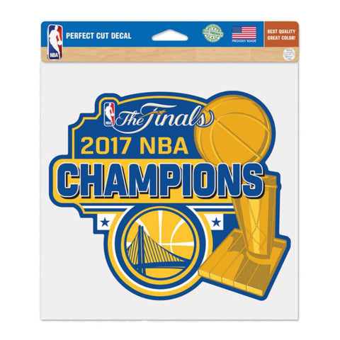 Golden State Warriors 2017 Finals Champions Large Perfect Cut Dekal (8"x8") - Sporting Up