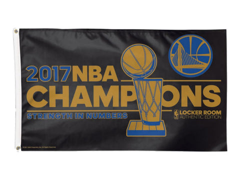 Kaufen Sie die Deluxe-Flagge „Golden State Warriors 2017 Finals Champions Deluxe“ für den Innen- und Außenbereich – sportlich