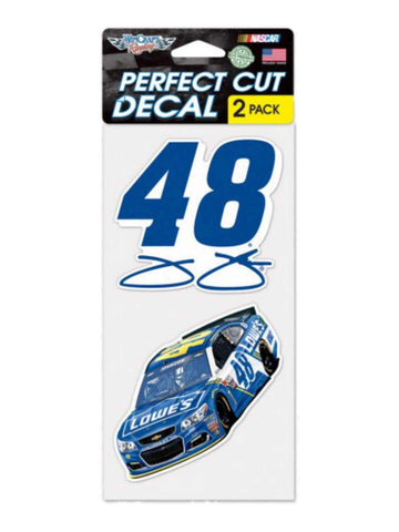Shop Jimmie Johnson #48 WInCraft Set of 2 Full Color Outdoor Vinyl Perfect Cut Decal - Sporting Up