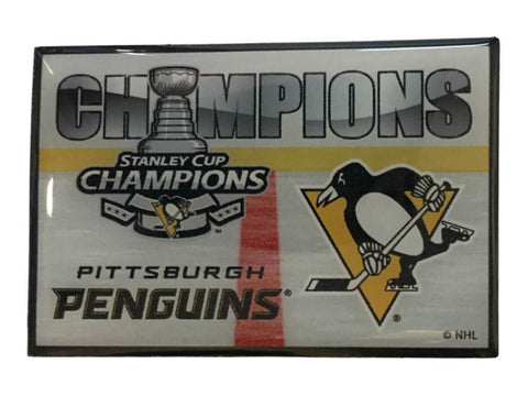 Pittsburgh Penguins 2017 Stanley Cup Champions Aminco Aimant de réfrigérateur – Sporting Up