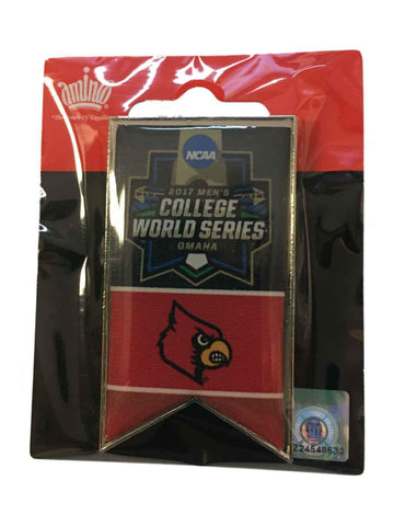 Épinglette de bannière de la série mondiale universitaire CWS des Cardinals de Louisville 2017 de la NCAA pour hommes - Sporting Up