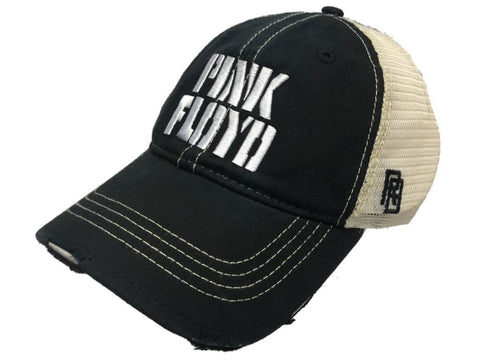 Shop Pink Floyd Band Retro Brand Music Black Mesh Adj. Snapback Trucker Hat Cap - Sporting Up