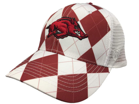 Shop Arkansas Razorbacks TOW Red White Arguile Get Loud Mesh Adjustable Golf Hat Cap - Sporting Up