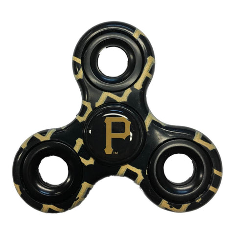 Shoppen Sie Pittsburgh Pirates, MLB, schwarzer Multi-Logo-Drei-Wege-Diztracto-Fidget-Handspinner – sportlich