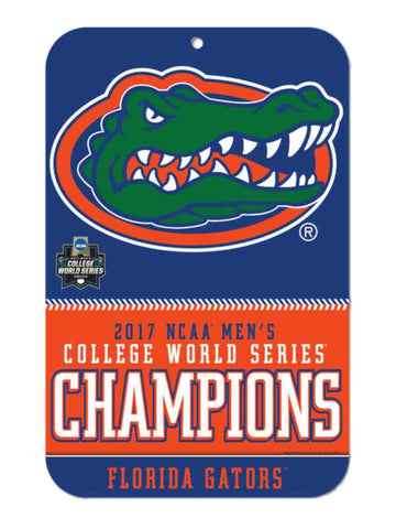 Kaufen Sie „Florida Gators 2017 NCAA College World Series CWS Champions“-Wandschild aus Kunststoff – „Sporting Up“.