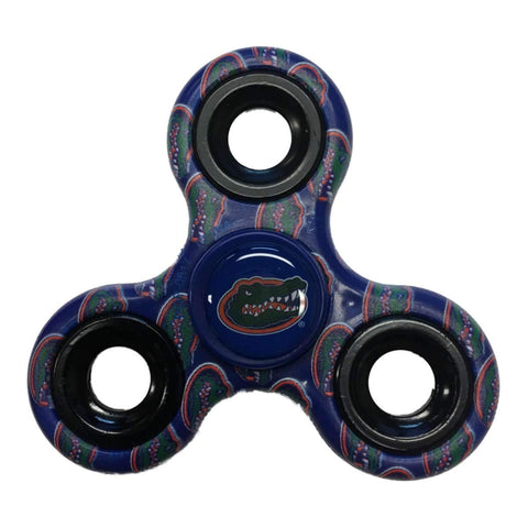 Shop Florida Gators NCAA Blue Multi-Logo Three Way Diztracto Fidget Hand Spinner - Sporting Up