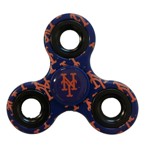 Shop New York Mets MLB Blue Multi-Logo Three Way Diztracto Fidget Hand Spinner - Sporting Up