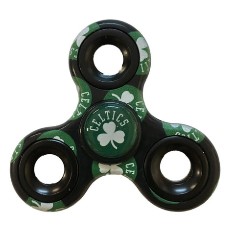 Shop Boston Celtics NBA Black Multi-Logo Three Way Diztracto Fidget Hand Spinner - Sporting Up
