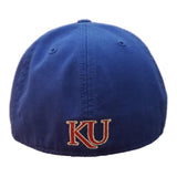Kansas Jayhawks 47 Brand Gray & Blue Franchise Fitted Slouch Relax Hat Cap - Sporting Up