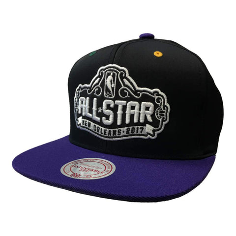 All Star Game 2017 New Orleans Mitchell & Ness Slick Snapback Flat Bill Hat - Sporting Up