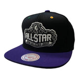 All Star Game 2017 New Orleans Mitchell & Ness Black Snapback Flat Bill Hat - Sporting Up