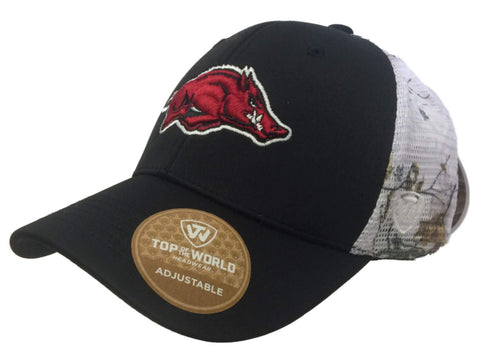 Shop Arkansas Razorbacks TOW Black Realtree Xtra Mesh Pierce Adjustable Snap Hat Cap - Sporting Up