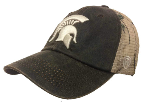 Michigan State Spartans TOW Brown Realtree Camo Mesh Adjustable Snapback Hat Cap - Sporting Up