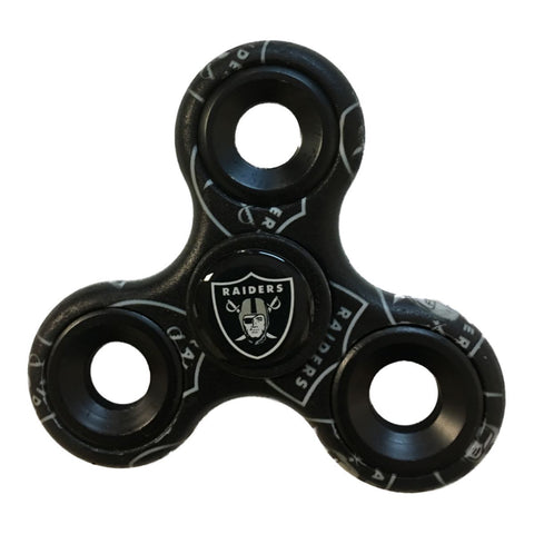 Las Vegas Raiders nfl noir multi-logo trois voies diztracto fidget hand spinner - faire du sport