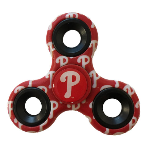 Philadelphia Phillies MLB Red Multi-Logo Three Way Diztracto Fidget Hand Spinner - Sporting Up