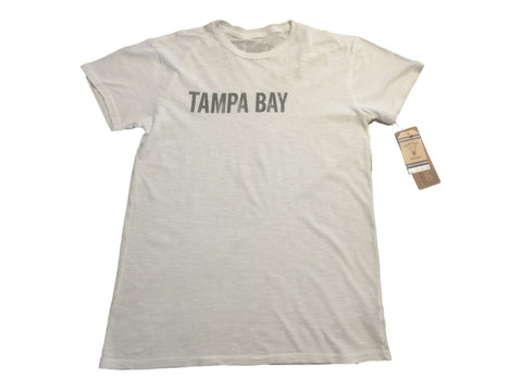 Shop Tampa Bay Lightning Retro Brand White Blocked Letter Short Sleeve T-Shirt - Sporting Up